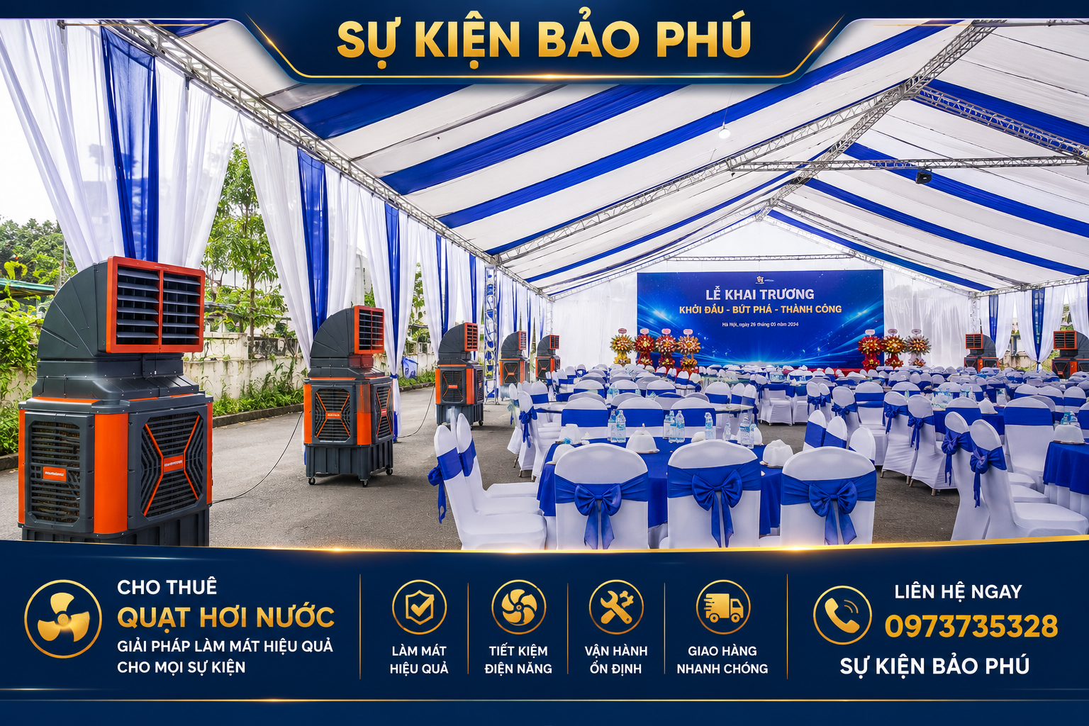 Cho thuê quạt hơi nước tại Hà Nội