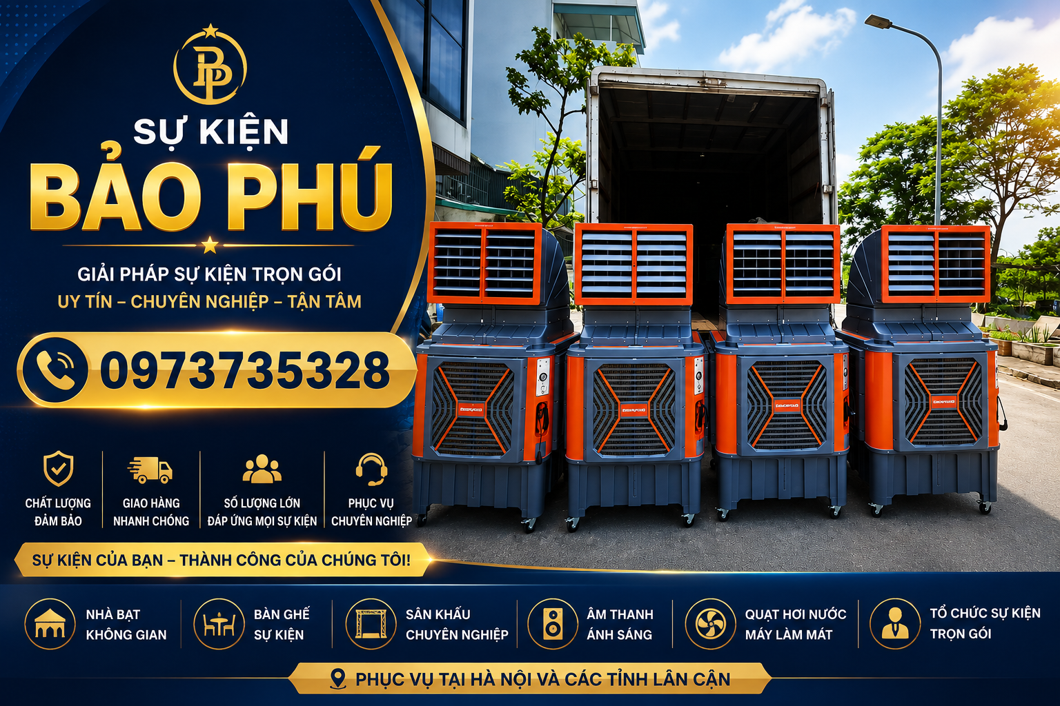 Cho thuê quạt hơi nước tại Hà Nội